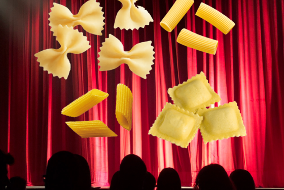 Pasta shapes as Fringe shows